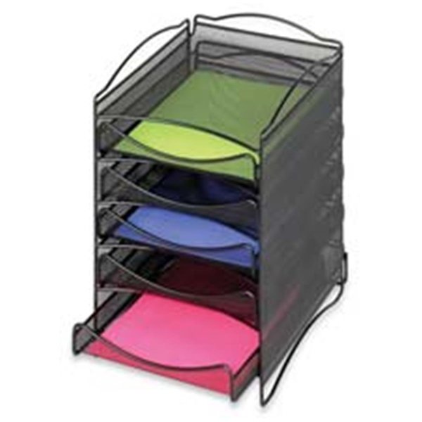 Roomfactory Company  Desktop Organizer- Adjustable- 10-.25in.x12-.63in.x15-.13in.- Black RO840610